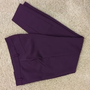 Express Purple Stretch Ankle Pants